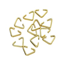 Anahtarlık Montaj Halkası Üçgen Takı Bağlantı Halkası 14x11 Mm 1000 Adet Gold Gold