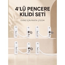 Ev Tipi Pencere Güvenlik Ve Emniyet Kilidi 4 Adet Set