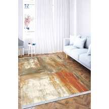 Taba Spor Desen Dokuma Pamuk Taban Kaymaz Kilim Klm124n11