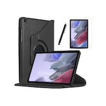 Samsung Galaxy Tab A7 Lite Sm T220 T225 Dönebilen Tablet Kılıfı + Ekran Koruyucu + Kalem Set 8.7 Inç Arka Kapak