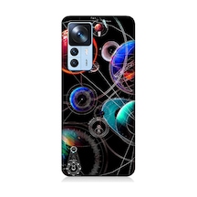Xiaomi Mi 12t Uyumlu Silikon Kılıf Sci Fi Gezegenler Ve Vektörler