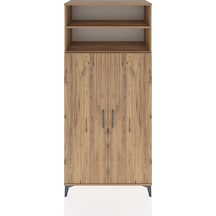 Hyperion Dolap 5 Raflı 2 Kapaklı 88x44x195 Çam-çam Atlas Çam
