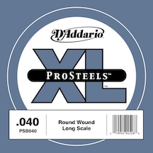 D'addario Psb040 Prosteels Bas Gitar Tek Teli - .040 Profesyonel Paslanmaz Çelik Sargı, "piano-like" Parlak Ton Karakteri, Güçlü Manyetik Çıkış Ve Üstün Korozyon Direnci