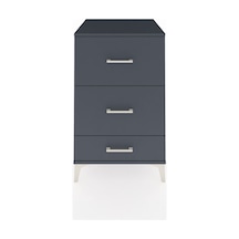 Kronos Komodin 3 Çekmeceli 60x59x96 Antrasit-antrasit Antrasit