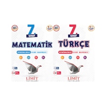 Limit 2027 7. Sınıf Matematik + Türkçe Soru Bankası Seti 2 Kitap Maarif Model