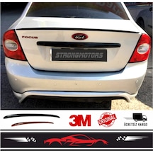 Spoiler Ford Focus 2 Bagaj Üzeri Çıta Spoiler Pianoblack 115Cm