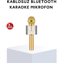 Karaoke Mikrofonu Bluetooth Usb Aux Girişli Yankı Efektli Mh-hs1176-1468