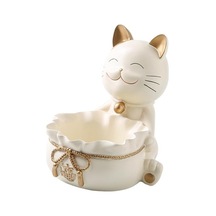 Lijinxu Magideal Reçine Şanslı Kedi Heykeli