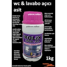 Lavabo Aç Asit Tıkanık Lavabo Açma 1kg Tuvalet Wc Açar Kimyasal İ