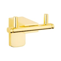 Tema Premium 2'li Askı Bornozluk Altın Paslanmaz Çift Havluluk Lüks Banyo Askılığı 5 Yıl Garanti Altın