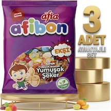 Afia Afibon Ekşi Karışık Meyveli Yumuşak Şeker 3x80 Gr