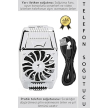 Premium Uzun Ömürlü Hızlı Soğutma Pil Ömrü Uzatan Yarı İletken Kablolu Pratik Telefon Soğutucu Fan