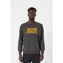 Nuclear Assault Lettern Füme Erkek 2ip Sweatshirt Füme