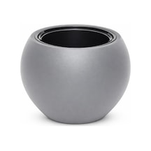 Omnipazar So-kurs2 Dekoratif Küre Yuvarlak Saksı İç Kovalı 25 Litre No: 2 Antrasit 116