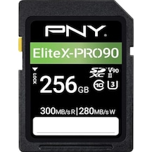 Pny 256 Gb Elitex-pro 90 Sınıf 10 U3 V90 Uhs-ıı Sd Flash Bellek Kartı