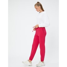 Koton Jogger Eşofman Altı Şardonlu Bağcıklı Cep Detaylı Fuşya 3sak40157nk 3SAK40157NK302 Fuşya