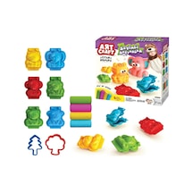 3d Hayvanlar Oyun Hamur Seti 200 Gr. - Oyun Hamuru Seti - Hamur Setleri - Hamur Kalıpları Renkli