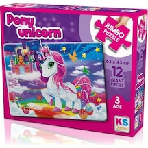 Ks Games Pony Unicorn 12 Parça Jumbo Boy Puzzle
