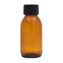 Borox Cam Amber Şişe Kapaklı Şişe Kahverengi 50 ML