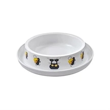 Moderna Trendy Kedi Ve Fare Desenli Kedi Mama Kabı 210ml