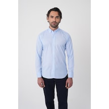 Bisse Regular Fit Erkek Uzun Kol Paşa Yaka Cepsiz Pamuk Mavi Gömlek Gmczg250133 D35 Mavi Bisse Regular Fit Erkek Uzun Kol Paşa Yaka Cepsiz Pamuk Mavi Gömlek Gmczg250133 D35 Mavi