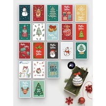 Postermanya 20'li Yılbaşı Kartpostal Seti - Yılbaşı Kartı, Yeni Yıl Kartı, Yılbaşı Kartları, Noel Tebrik Ka