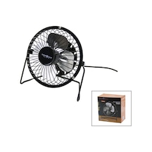 Usb - Mini Fan Metal Kasa - Ayak 360 Derece Masa Üstü Vantilatör 4-metal Pervane 13.5x11x15cm5v-2.5w 5250