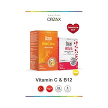 Orzax Ocean Vitamin C 1000 Mg 30 Tablet & Methyl B12 5 Ml Set