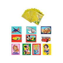 Disney Karma, 10 Adet Büyük Boy A4, Kız-erkek Çocuk Kum Boyama Kartı Seti-red Castle Kb-d-101