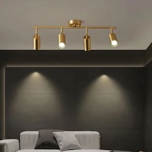 Riolight Modern1 Matt Altın1 Kaplama1 4xgu10 Duylu 3000k Hareketli Başlık Spot Ampül Dahildir Altın - Eskitme