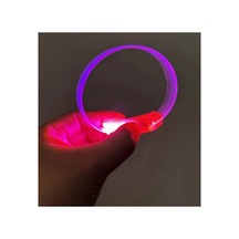 3 Modlu Pilli Led Işıklı Esnek Parti Bilekliği Pembe 5324