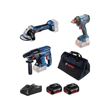 Bosch GBH 180 LI Kırıcı Delici + GWS 180 LI Taşlama + GDX 180 LI - 0615990M5G
