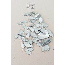 Oya Abiye Bileklik Kolye Pleksi Metalik Plastik Pul Gümüş Renk 8 Gram 70 Adet - Bnc512 Çok Renkli