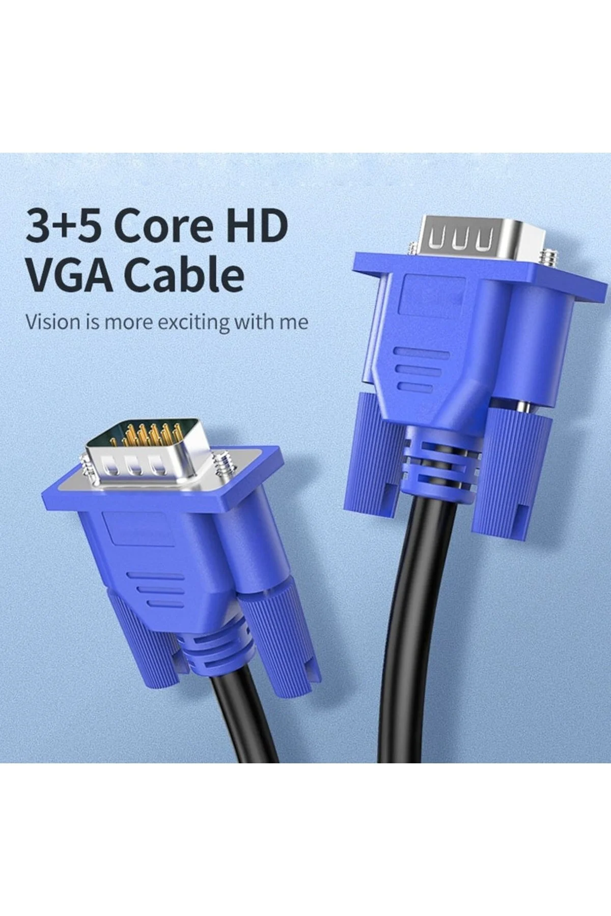 Monitör Kablosu Vga - Vga 5 Metre Vga Kablosu 5 Metre 001