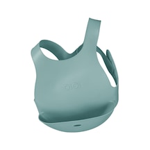 Oioi Silikon Mama Önlüğü - Aqua Green