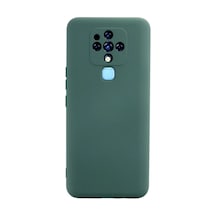 Tecno Camon 16 Uyumlu Kılıf Nano İçi Kadife Silikon - Koyu Yeşil