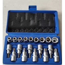 1/2 Lokmalı Torx Takımı Seti 19 Parça A+pro (e Diş Erkek Ve Dişi)
