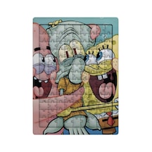Ghostbastır Design Sünger Bob 99 Parça Ayaklı Puzzle Dekoratif Çocuk Yapbozu 0126