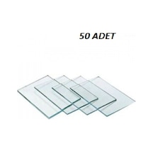 Kaynak Maske Camı Şeffaf 80x110 50 Adet Şeffaf
