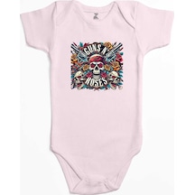 Zepplin Giyim Guns N Roses Ok Dry Head Pembe Bebek Body Zıbın