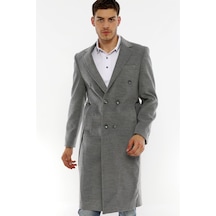 Plt8382 Dewberry Erkek Palto-Gri-Gri