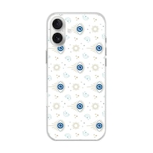 İphone 16 Plus Uyumlu Nazar Boncuğu Güneş Ve Hilal Baskılı Silikon Kılıf Renkli