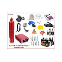 Xl-5320 Hybrıd Red Tattoo Pen Dövme Makinası Seti - 20 Parça
