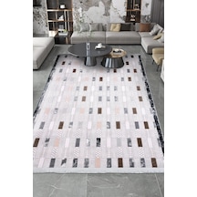 Youdayhomecollection Roxstone-bej/kahve/antrasit - Salon , Oturma Odası Ve Koridor Halısı-robot Süpürge Uyumlu-kolay Temizlenebilir - 80x150 Çok Renkli
