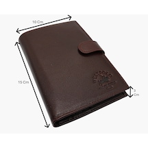Westpolo Hakiki Deri Kağıt Para Ve Bol Kart Bölmeli Unisex Portföy Cüzdan - 611p Kahverengi