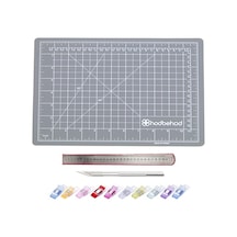 A3 Gri Renk Çift Taraflı Hobi Kesim Matı Tablası Set 45 Cmx30 Cm