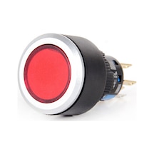 K16-372-ra2 16mm Kum. Butonu Kalıcı Kırmızı