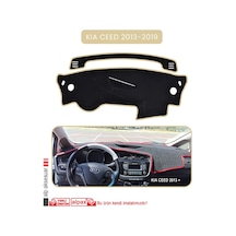 Kia Ceed 2013-2019torpido Koruma Halısı Bej Kenar
