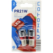 Photon P21w Ba15s 12-24v 93 Led Ampul - Kırmızı - İkili Blister Ph7219 R B2