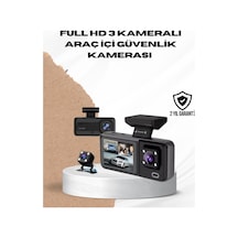 Wi-fi Bağlantılı Full Hd Araç Kamera Seti 3 Kameralı Park Koruma Ve Döngü Kayıt